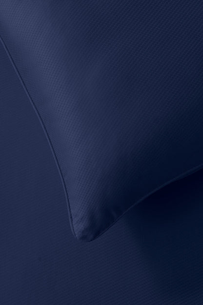 Blue Cube Dobby Bed Sheet Set