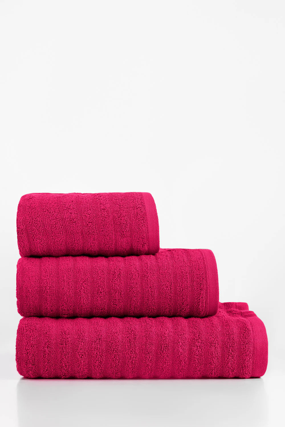 Deep Pink Combed Plain Towel