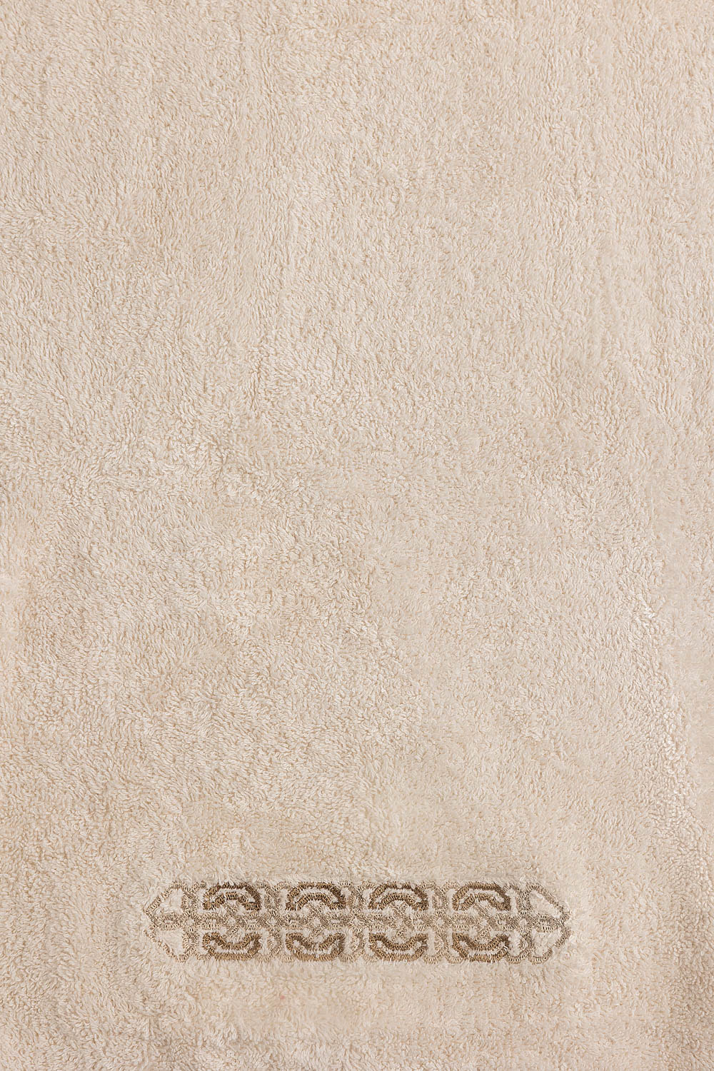 Frost Beige 3 piece Embroidered Towel Set