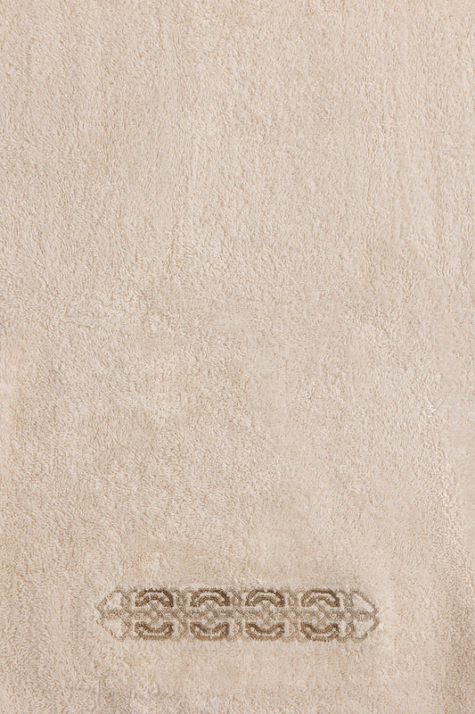 Frost Beige 3 piece Embroidered Towel Set