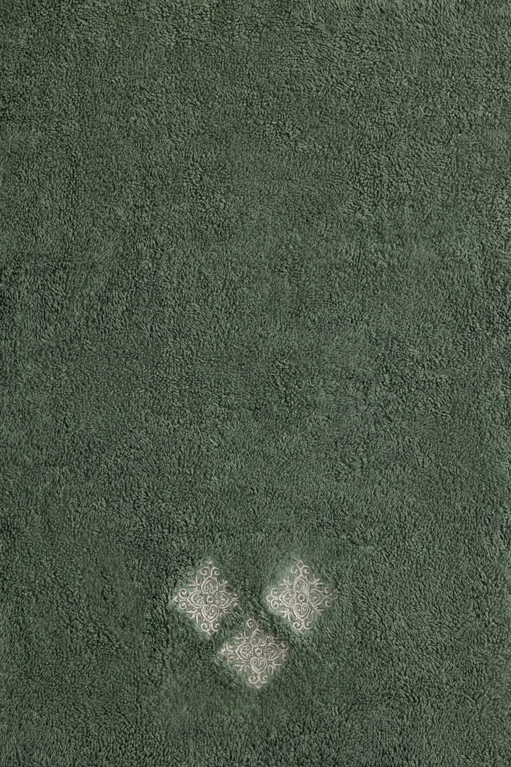 Hedge Green 3 piece Embroidered Towel Set