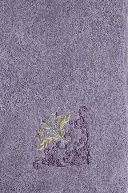 Lilac Ice 3pcs Embroidered Towel Set