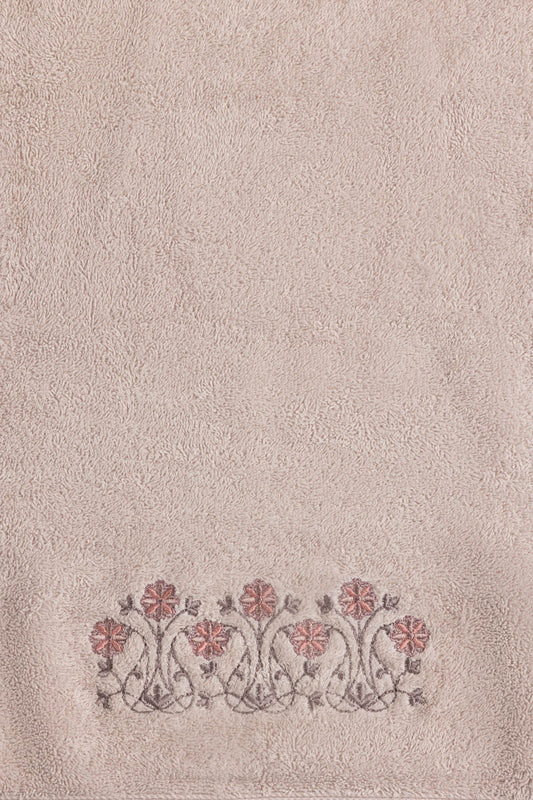 Pink Dust 3 piece Embroidered Towel Set