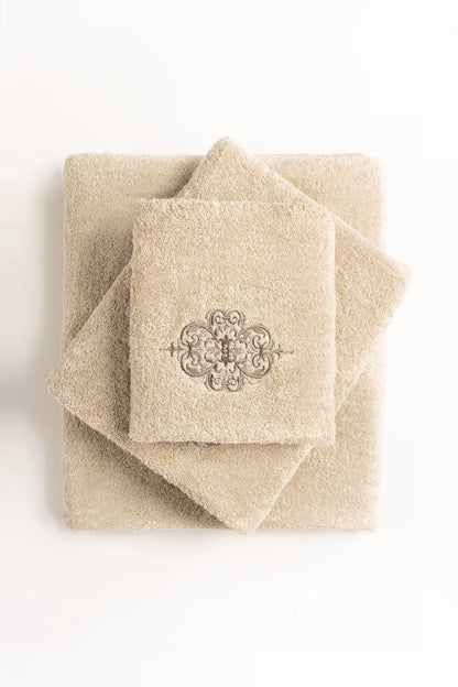 Decrease quantity for Pyote 3 piece Embroidered Towel Set 1 Increase quantity for Pyote 3 piece Embroidered Towel Set Pyote 3 piece Embroidered Towel Set